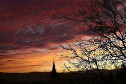Sonnenuntergang über Thalfang